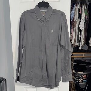 Cinch Men's Charcoal Button-Down Shirt